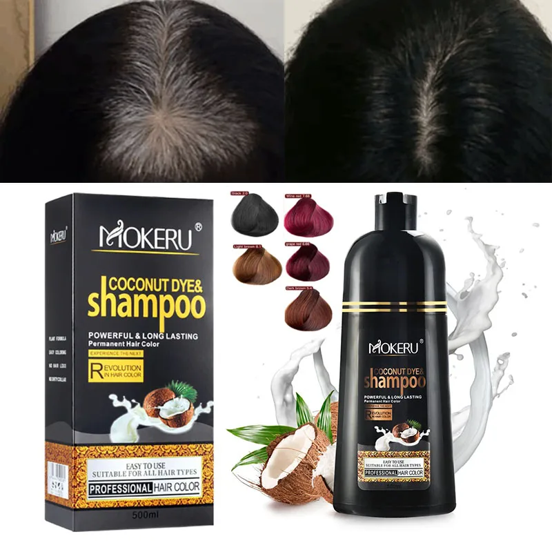 500ml Mokeru Black Hair Dye Shampoo Power Long Lasting Color Black Shampoo Completely Dyed White Hair Black Shampoo
500ml Mokeru Black Hair Dye Shampoo Power Long Lasting Color Black Shampoo Completely Dyed White Hair Black Shampoo