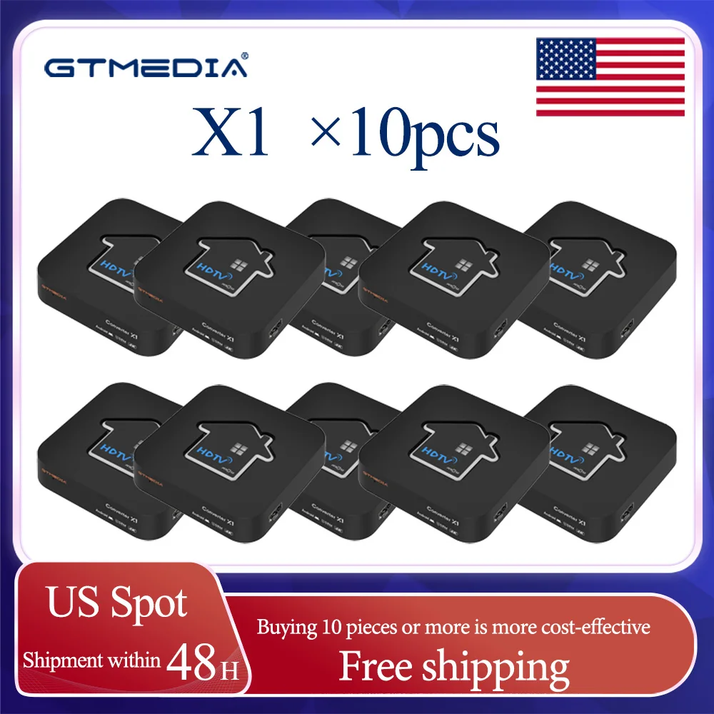 GTMEDIA X1 10-Pack ATSC 3.0 Android TV Box: 4K UHD Digital Converter with DVR – USA Warehouse Fast Shipping
GTMEDIA X1 10-Pack ATSC 3.0 Android TV Box: 4K UHD Digital Converter with DVR – USA Warehouse Fast Shipping