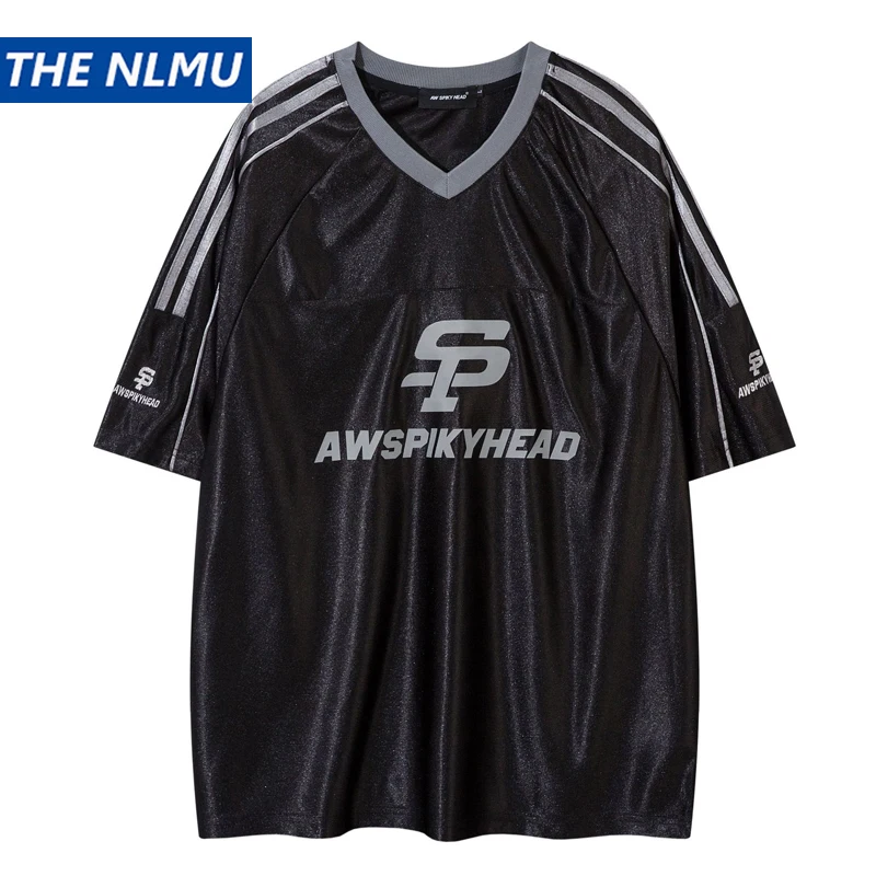 Men Vintage V-neck T-shirts Letter Printed Hip Hop Harajuku Oversized Streetwear T Shirt 2024 Summer Man Tee Tops Y2K
Men Vintage V-neck T-shirts Letter Printed Hip Hop Harajuku Oversized Streetwear T Shirt 2024 Summer Man Tee Tops Y2K