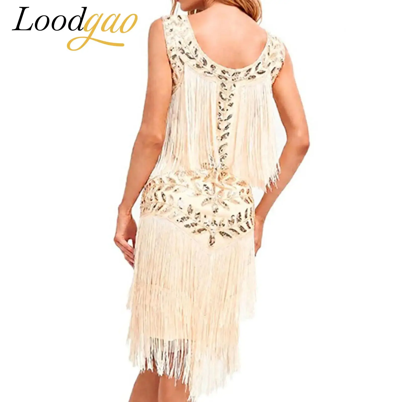 Fringed Bodycon Dress for Women Prom 1920s Cocktail Party Gown Sequins Vintage Vestidos Tassel Sleeveless Flapper Dress
Fringed Bodycon Dress for Women Prom 1920s Cocktail Party Gown Sequins Vintage Vestidos Tassel Sleeveless Flapper Dress