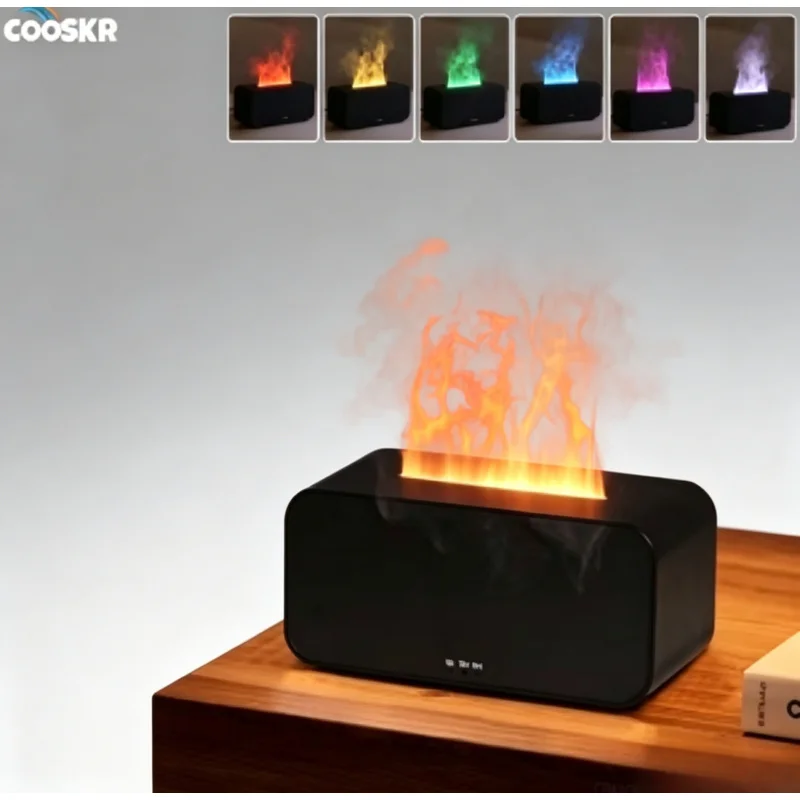 Mini Flame Air Humidifier Diffuser, Essential Oil Automatic Fragrance Diffuser with LED Light for Home
Mini Flame Air Humidifier Diffuser, Essential Oil Automatic Fragrance Diffuser with LED Light for Home