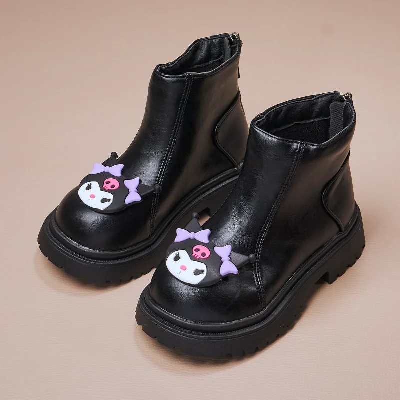 Snow Boots Ankle Boots PU Leather Winter Shoes For Girls Anti-slip Solid color Warm Thick Bottom Brown Black Shoes Size 24-36
Snow Boots Ankle Boots PU Leather Winter Shoes For Girls Anti-slip Solid color Warm Thick Bottom Brown Black Shoes Size 24-36