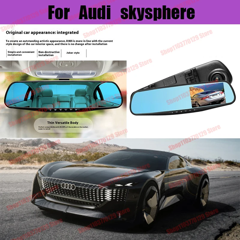 For Audi skysphere High definition dual lens driving recorder with front and rear dual recording reverse images Car dvr
For Audi skysphere High definition dual lens driving recorder with front and rear dual recording reverse images Car dvr