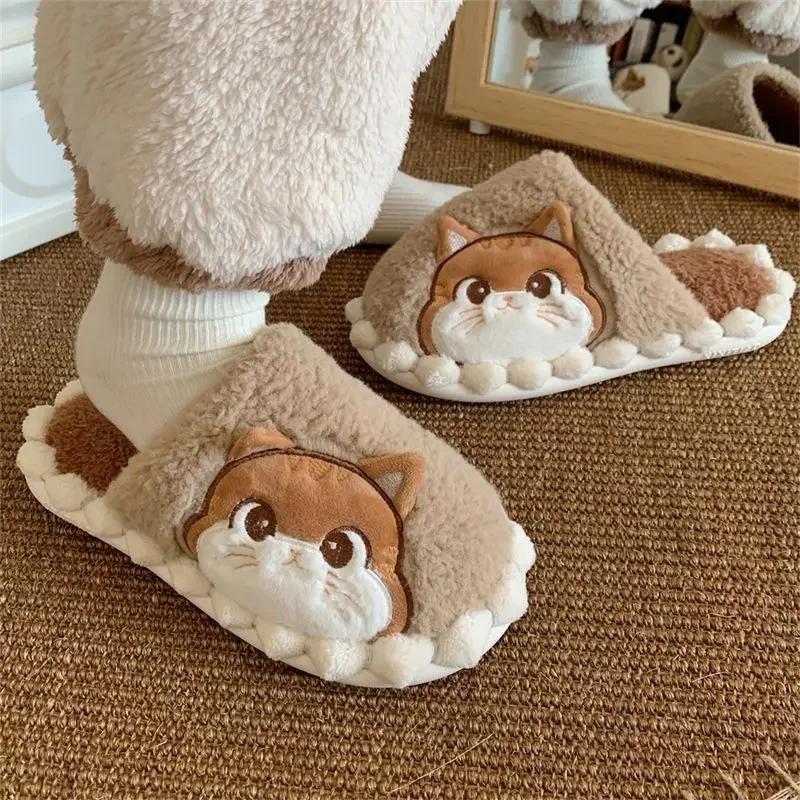 Non-Slip Plush House Slippers - Winter Fuzzy Cat Design Indoor Shoes with Memory Foam for Women
Non-Slip Plush House Slippers - Winter Fuzzy Cat Design Indoor Shoes with Memory Foam for Women