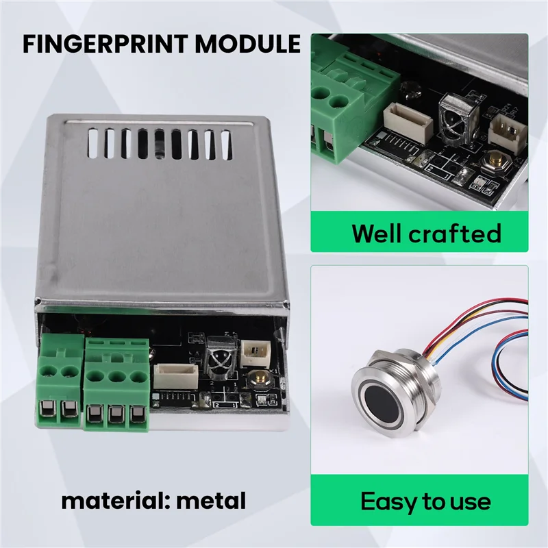 B94A K216 Fingerprint Control Board+R503 Fingerprint Module Two-Color Ring Indicator Light Access Control
B94A K216 Fingerprint Control Board+R503 Fingerprint Module Two-Color Ring Indicator Light Access Control