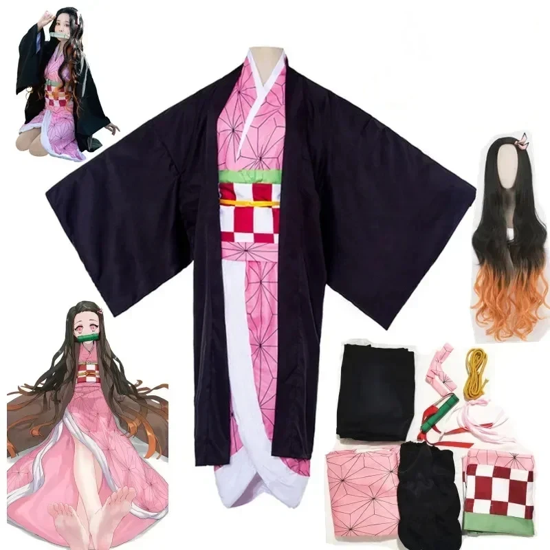 Hallween Kamado Nezuko Anime Cosplay Costume, Kimono, Perruque, Uniforme, Hallween, Femmes, Enfants
Hallween Kamado Nezuko Anime Cosplay Costume, Kimono, Perruque, Uniforme, Hallween, Femmes, Enfants
