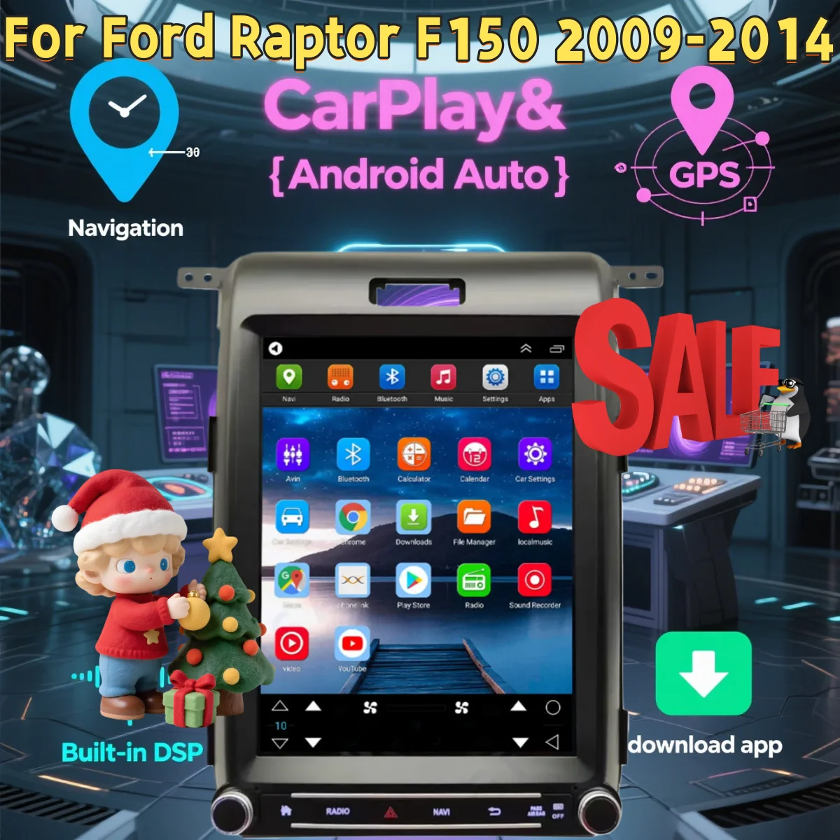 Android Bluetooth Multimedia Video Player For Ford Raptor F150 2009-2014 Wireless CarPlay Stereo GPS Navi Head unit DSP
Android Bluetooth Multimedia Video Player For Ford Raptor F150 2009-2014 Wireless CarPlay Stereo GPS Navi Head unit DSP