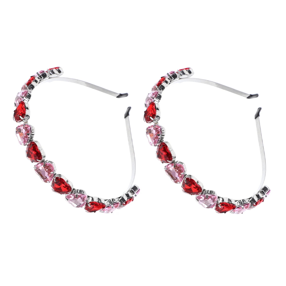 2 Pcs Heart Shaped Rhinestone Headb s High Crown Design Comfortable Material Wedding Valentines Accessories
2 Pcs Heart Shaped Rhinestone Headb s High Crown Design Comfortable Material Wedding Valentines Accessories