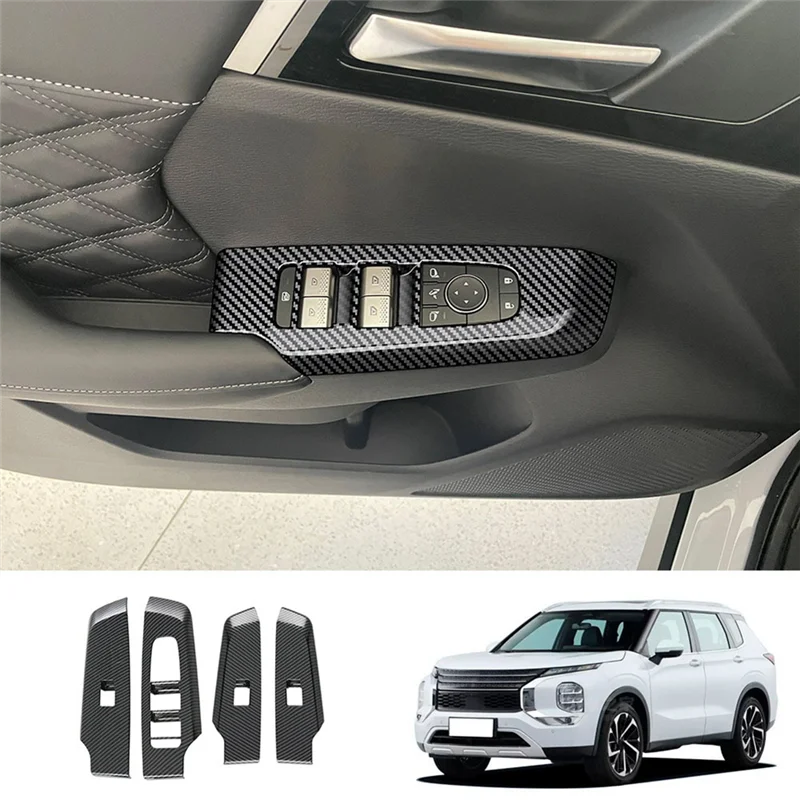 4Pcs Car Door Window Lift Button Panel Cover Interior Door Panels Trim For Mitsubishi Outlander 2022+ LHD,B Accessories
4Pcs Car Door Window Lift Button Panel Cover Interior Door Panels Trim For Mitsubishi Outlander 2022+ LHD,B Accessories