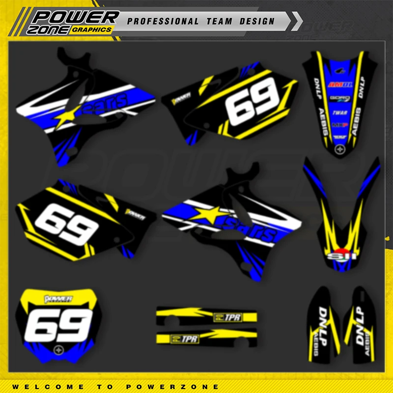 PowerZone Custom Team Мотоцикл Полный графический комплект наклеек для YAMAHA YZ125 YZ250 2002-2014 Номер имени Пользовательская наклейка 019
PowerZone Custom Team Мотоцикл Полный графический комплект наклеек для YAMAHA YZ125 YZ250 2002-2014 Номер имени Пользовательская наклейка 019