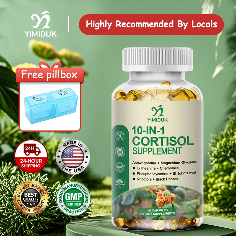 Cortisol Capsules, with L-Theanine, Rhodiola & Magnesium, for Restful Sleep, Cortisol Health & Relaxation, 120 Capsules
Cortisol Capsules, with L-Theanine, Rhodiola & Magnesium, for Restful Sleep, Cortisol Health & Relaxation, 120 Capsules