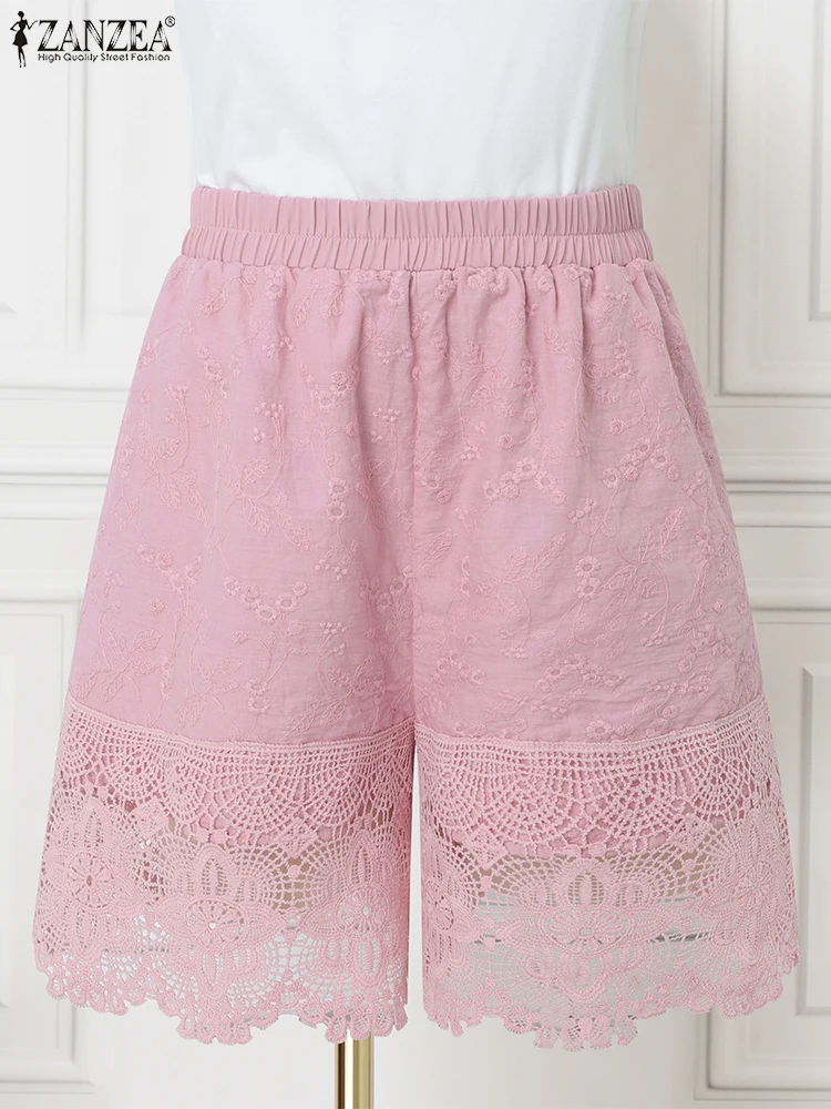 Однотонные кружевные шорты, повседневные свободные шорты с карманами ZANZEA, летние короткие брюки, модная женская одежда, низ, большие размеры, S-3XL
Однотонные кружевные шорты, повседневные свободные шорты с карманами ZANZEA, летние короткие брюки, модная женская одежда, низ, большие размеры, S-3XL