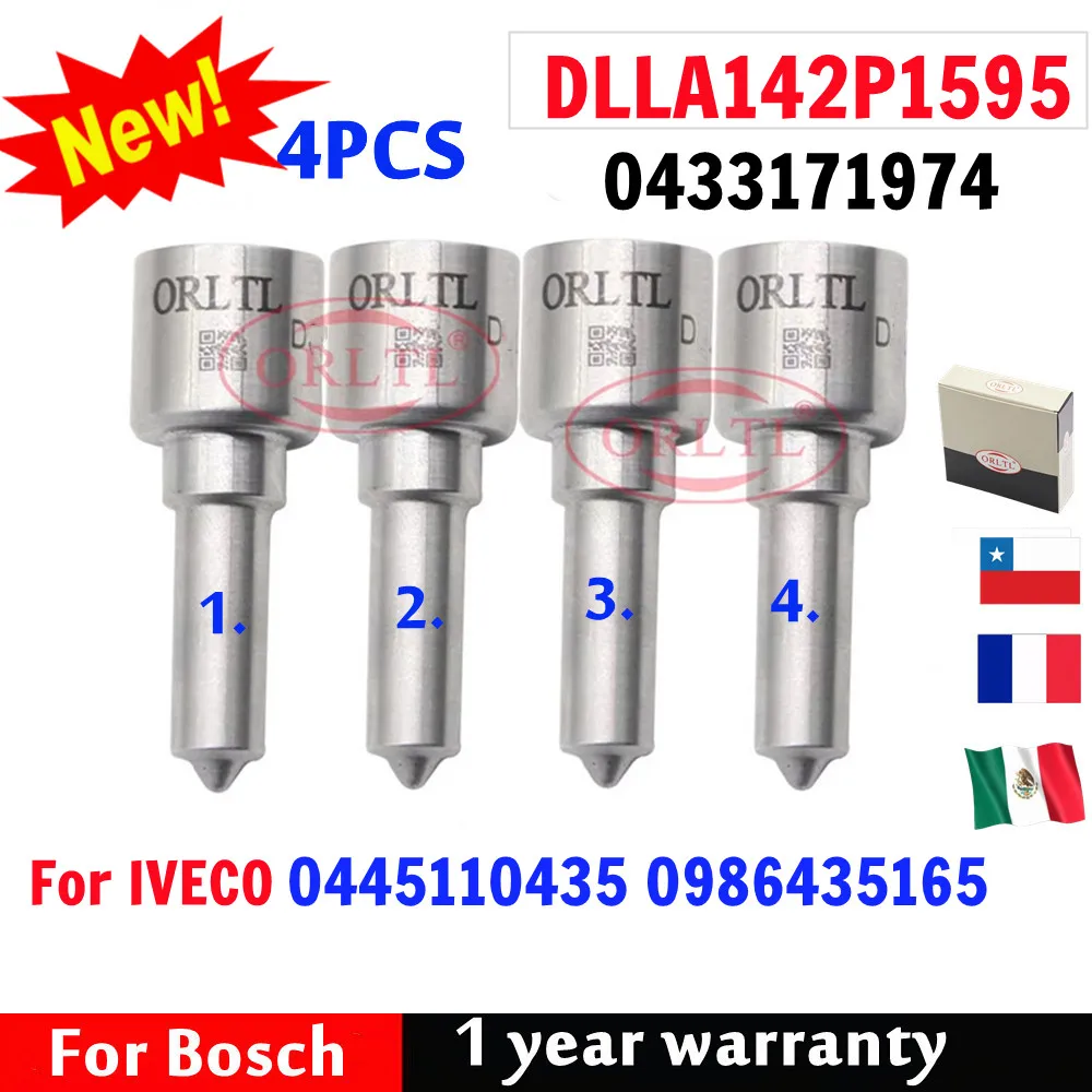 4 шт. DLLA142P1595 (0433171974) форсунка дизельного топлива DLLA 142P1595 и DLLA 142 P1595 для IVECO 0445110435 0986435165
4 шт. DLLA142P1595 (0433171974) форсунка дизельного топлива DLLA 142P1595 и DLLA 142 P1595 для IVECO 0445110435 0986435165