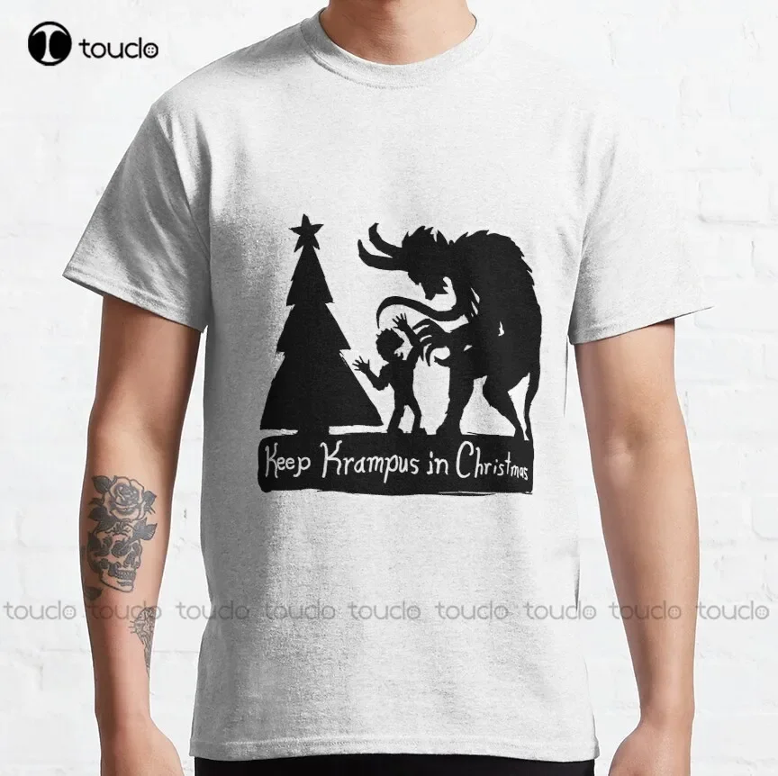 Классическая футболка Keep Krampus In Christmas, мужские футболки 3XL, футболка унисекс с цифровой печатью для взрослых и подростков, подарок Xs-5Xl
Классическая футболка Keep Krampus In Christmas, мужские футболки 3XL, футболка унисекс с цифровой печатью для взрослых и подростков, подарок Xs-5Xl