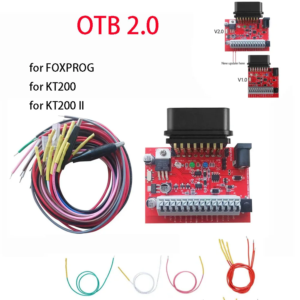 Новый адаптер OTB 2.0 OBD on Bench для KT200 KT200II foxprog ECU Programmer Tool обновленная версия OTB 1.0
Новый адаптер OTB 2.0 OBD on Bench для KT200 KT200II foxprog ECU Programmer Tool обновленная версия OTB 1.0
