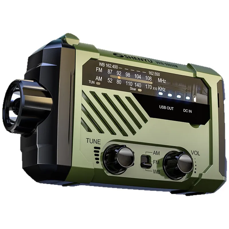 Emergency Weather Radio AM FM NOAA Solar Clockwork Radio with SOS 2000mAh Power Bank for Cell Phone and LED Torch
Emergency Weather Radio AM FM NOAA Solar Clockwork Radio with SOS 2000mAh Power Bank for Cell Phone and LED Torch