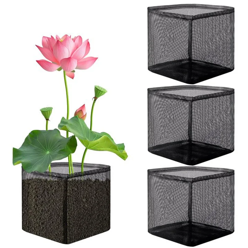 A76X-4 Pcs X Aquatic Planting Bags - Reusable Mesh Water Garden Pond Plant Pot - Breathable Square Lily Pots For Swamp
A76X-4 Pcs X Aquatic Planting Bags - Reusable Mesh Water Garden Pond Plant Pot - Breathable Square Lily Pots For Swamp