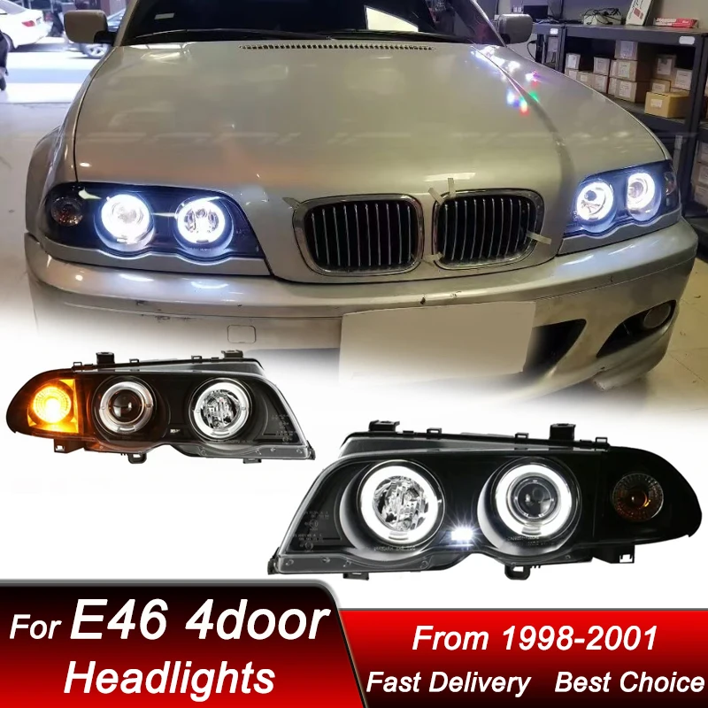 Hot Car Headlights For BMW 3 series M3 E46 4 doors 98-01 EMARK LED DRL Headlamp Assembly Upgrade Projector Lens Accessories Kit
Hot Car Headlights For BMW 3 series M3 E46 4 doors 98-01 EMARK LED DRL Headlamp Assembly Upgrade Projector Lens Accessories Kit