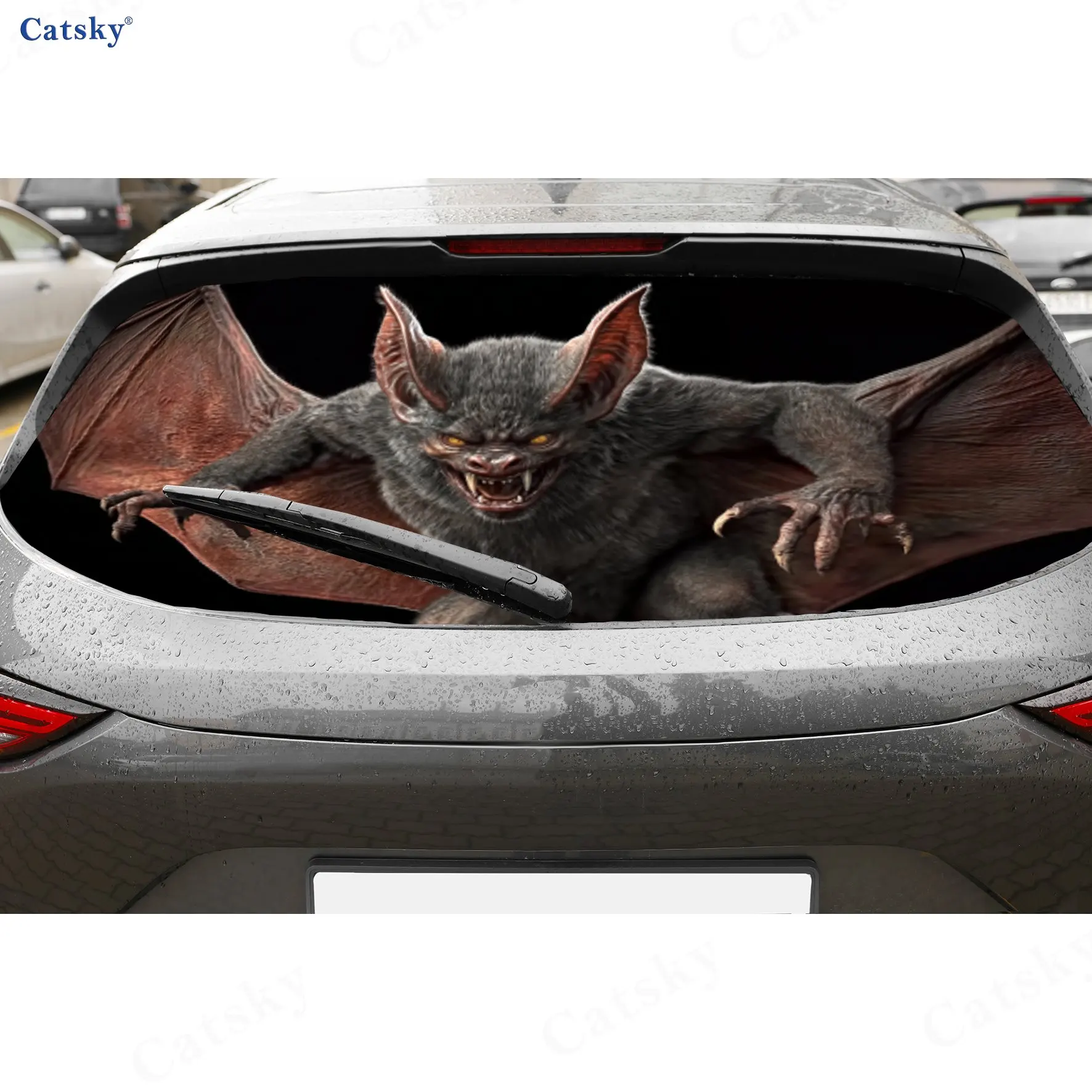 Ferocious Bat Demon PVC material self-adhesive waterproof car rear window sticker, easy to paste without falling off, waterproof
Ferocious Bat Demon PVC material self-adhesive waterproof car rear window sticker, easy to paste without falling off, waterproof