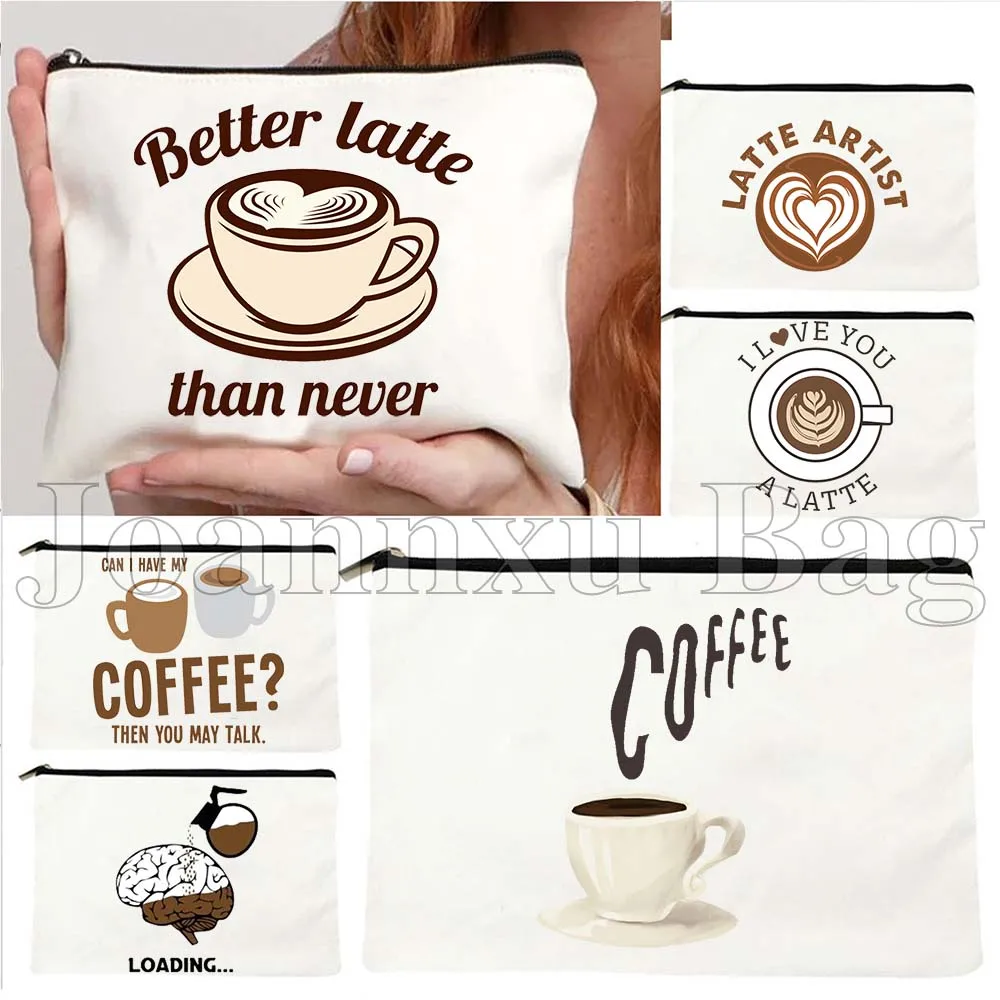 Cute Coffee Latte Artist Gift Cappuccino Espresso Coffee Barista Quotes Canvas Cosmetic Bag Makeup Toilet Bag Pencil Case Pouch
Cute Coffee Latte Artist Gift Cappuccino Espresso Coffee Barista Quotes Canvas Cosmetic Bag Makeup Toilet Bag Pencil Case Pouch