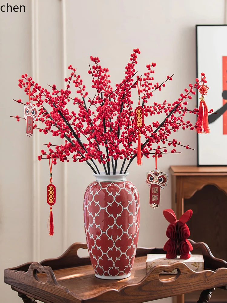 YXY Winter Green Fruit Fortune Fruit Artificial Flower Arrangement Vase Ornament TV Cabinet Dining Table Entryway Living
YXY Winter Green Fruit Fortune Fruit Artificial Flower Arrangement Vase Ornament TV Cabinet Dining Table Entryway Living
