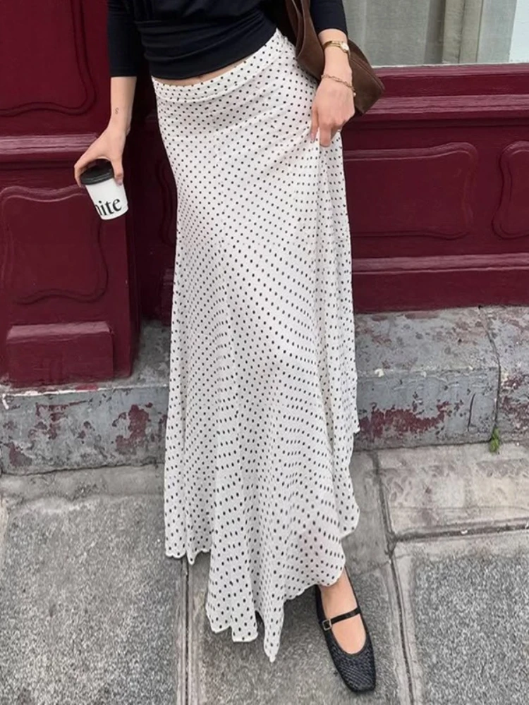FDYOUI 2026 New Fashion Polka Dot Skirts for Women High Waist Long Maxi Mesh Skirts Female Slim Vacation Dress White Streetwear
FDYOUI 2026 New Fashion Polka Dot Skirts for Women High Waist Long Maxi Mesh Skirts Female Slim Vacation Dress White Streetwear
