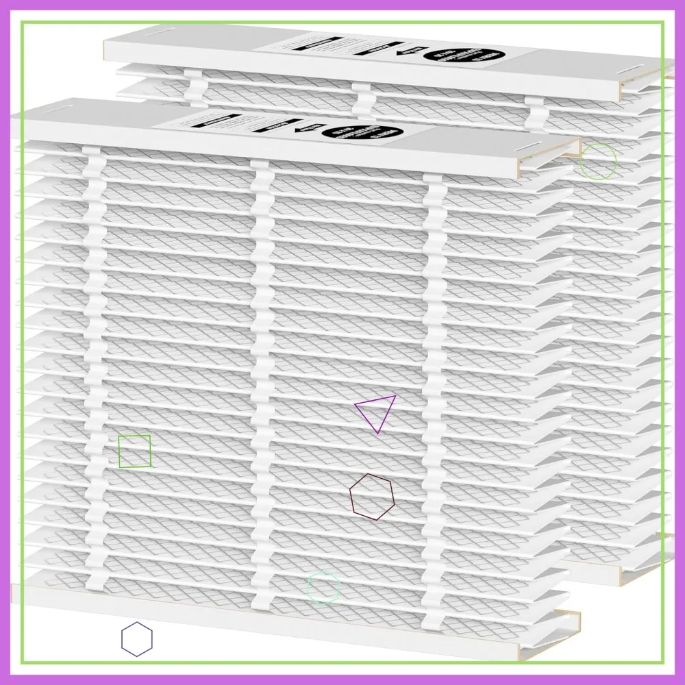 20x25x5 MERV 13 AC Furnace Filter, 2-Pack, for HVAC Systems
20x25x5 MERV 13 AC Furnace Filter, 2-Pack, for HVAC Systems