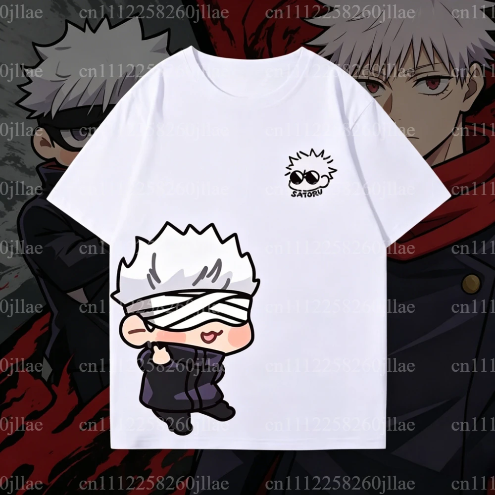 2026 Anime Jujutsu Kaisen Gojo Satoru Cute Q Print T-shirt Unisex Oversized Casual Short Sleeve Streetwear Tees High-quality Top
2026 Anime Jujutsu Kaisen Gojo Satoru Cute Q Print T-shirt Unisex Oversized Casual Short Sleeve Streetwear Tees High-quality Top