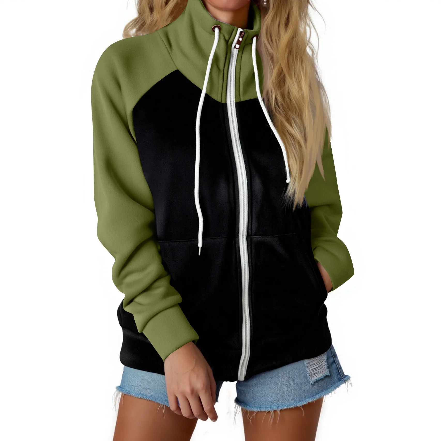 Повседневная толстовка с цветными блоками, женские толстовки на молнии, кардиган с длинным рукавом, свободные толстовки с капюшоном, пальто, куртки, уличная одежда, топы
Повседневная толстовка с цветными блоками, женские толстовки на молнии, кардиган с длинным рукавом, свободные толстовки с капюшоном, пальто, куртки, уличная одежда, топы