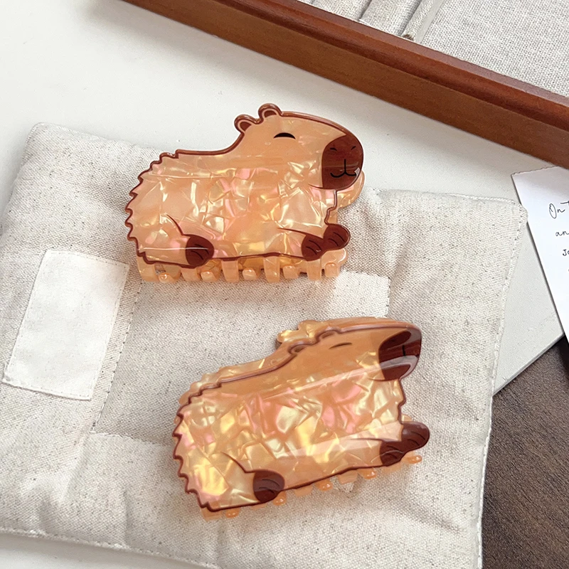New Animal Capybara Hair Claw 8CM Acrylic Claw Clips Cute Cartoon Crab Hair Clips Hair Accessories For Women Girls
New Animal Capybara Hair Claw 8CM Acrylic Claw Clips Cute Cartoon Crab Hair Clips Hair Accessories For Women Girls