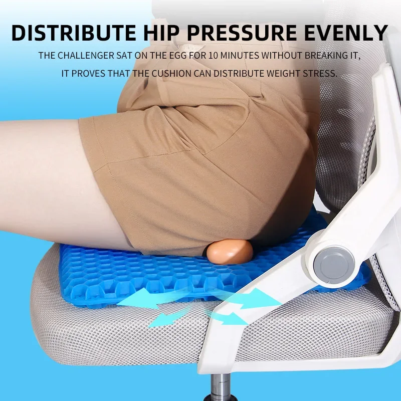 Gel Seat Cushion Summer Breathable Honeycomb Design For Pressure Relief Back Tailbone Pain - Home Office Wheelchair Chair Cars
Gel Seat Cushion Summer Breathable Honeycomb Design For Pressure Relief Back Tailbone Pain - Home Office Wheelchair Chair Cars