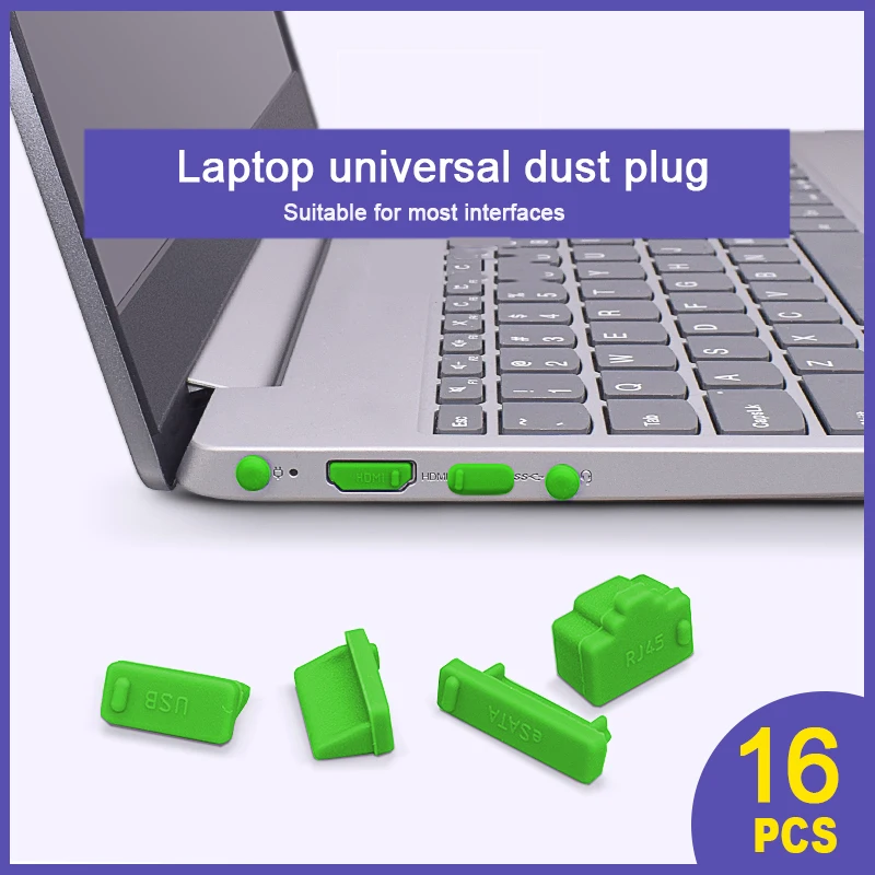 16pcs/set Colorful Silicone Anti Dust Plug Cover Stopper Type C Laptop Dustproof USB Port HDMI RJ45 Interface Waterproof
16pcs/set Colorful Silicone Anti Dust Plug Cover Stopper Type C Laptop Dustproof USB Port HDMI RJ45 Interface Waterproof