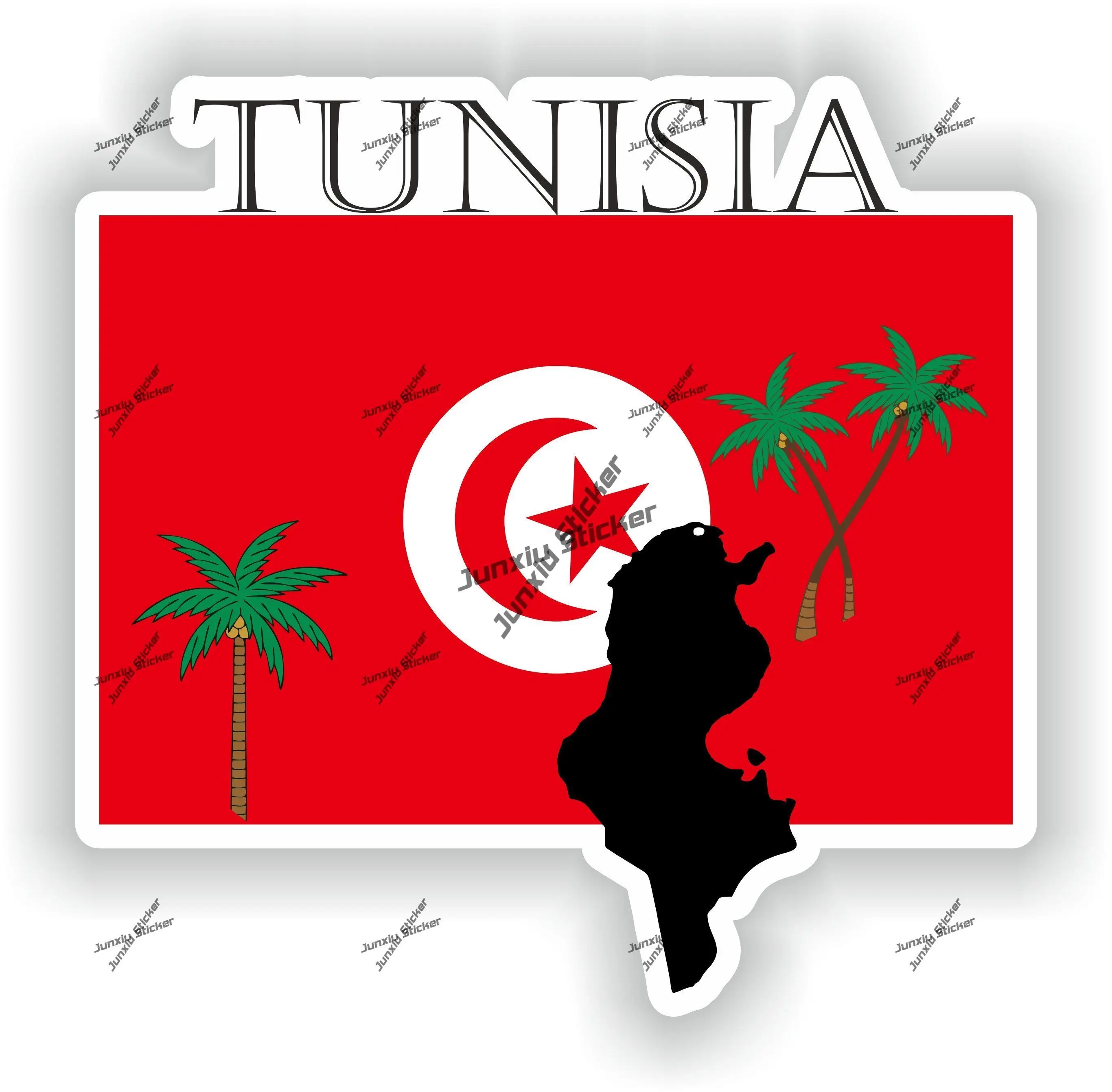 Tunisia Sticker Coat of Arms of Tunisia Tunisians Flag with Graphical Outline Decal for SUV Window Car Accesorios Para Auto
Tunisia Sticker Coat of Arms of Tunisia Tunisians Flag with Graphical Outline Decal for SUV Window Car Accesorios Para Auto