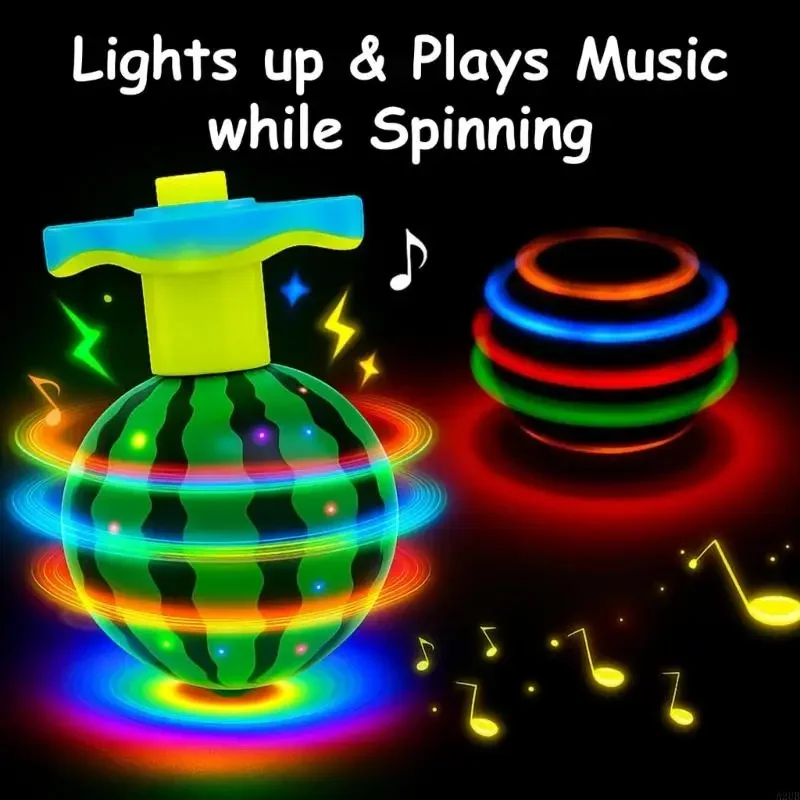 Pack Of 4 LED Light Up Spin Tops With Music Fruit Theme Rotating Toy For Kids Safe Plastic Educational Activity Toy 15UB
Pack Of 4 LED Light Up Spin Tops With Music Fruit Theme Rotating Toy For Kids Safe Plastic Educational Activity Toy 15UB