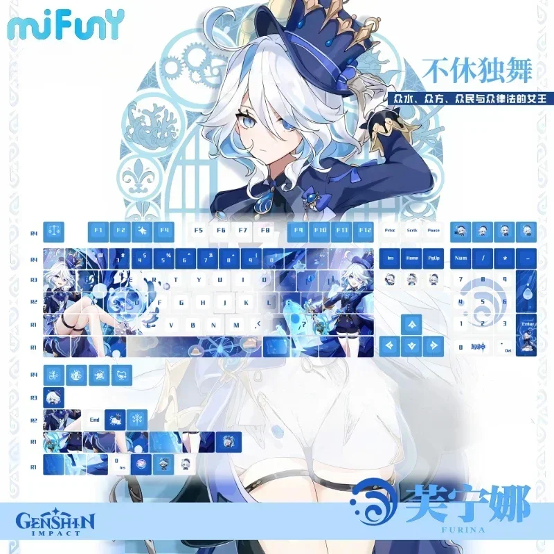 MiFuny Keycaps Anime Water God Furina Keyboard Key Cute PBT Cherry Profile Gaming Key Caps for Mechanical Keyboard Accessories
MiFuny Keycaps Anime Water God Furina Keyboard Key Cute PBT Cherry Profile Gaming Key Caps for Mechanical Keyboard Accessories
