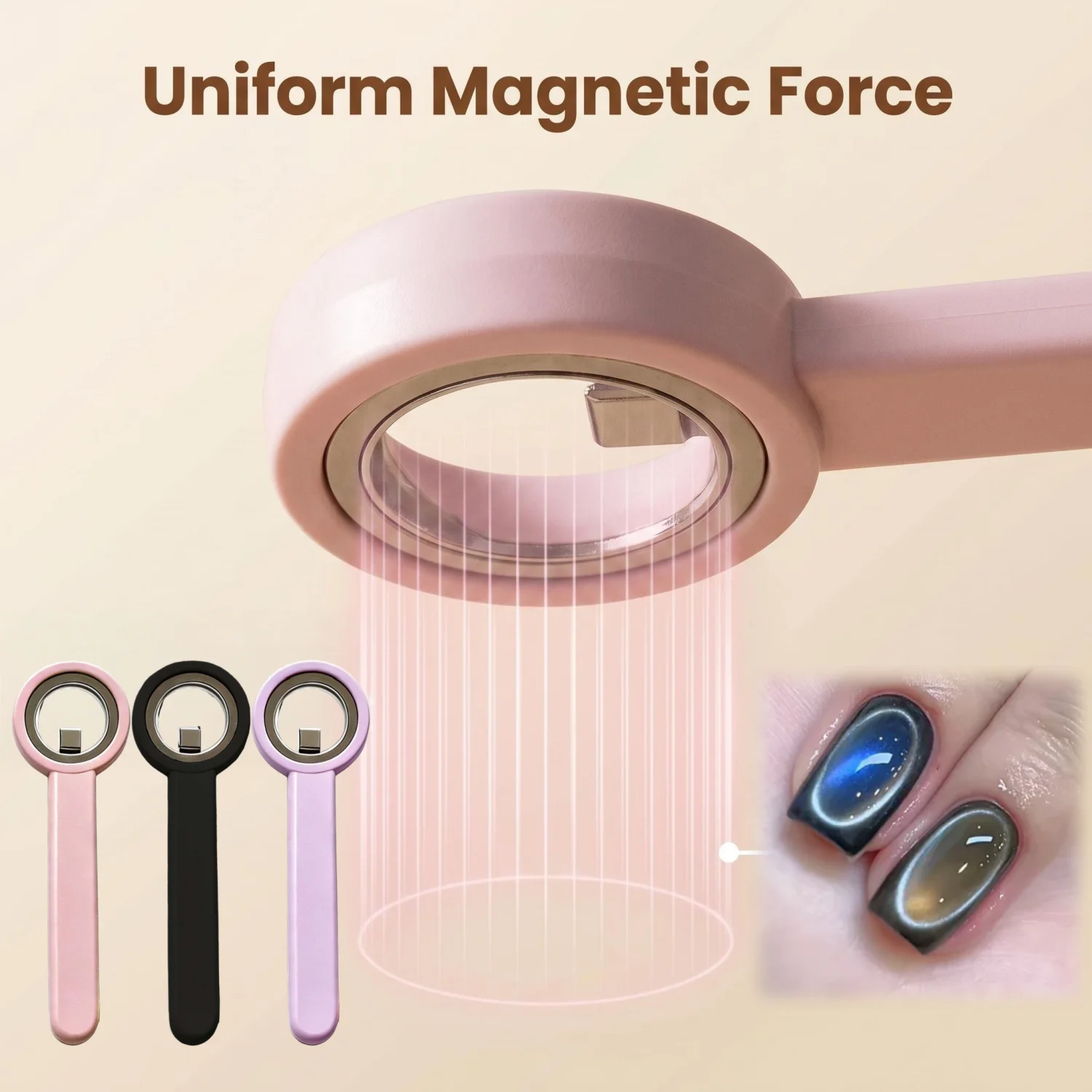 1PC Handle Cat Eye Magnet Ring Shape Suction Magnetic Tool For Cat Eye Gel Polish Manicure Beginners Nail Art Accessory OneStep
1PC Handle Cat Eye Magnet Ring Shape Suction Magnetic Tool For Cat Eye Gel Polish Manicure Beginners Nail Art Accessory OneStep