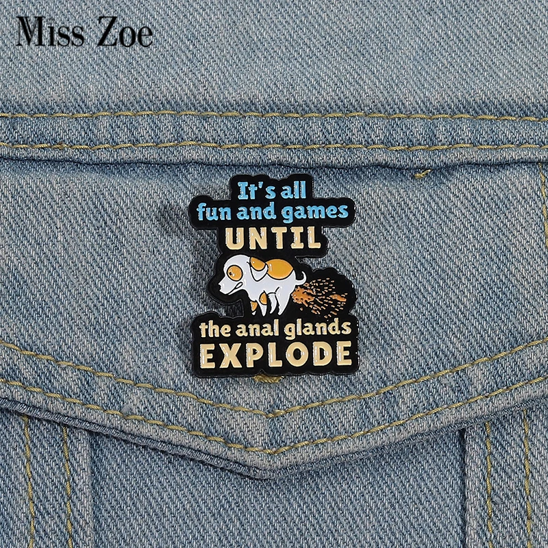 Creative Quote Dog Enamel Pins Custom It's All Fun Brooches Lapel Badges Clothes Animal Jewelry Gift for Friends
Creative Quote Dog Enamel Pins Custom It's All Fun Brooches Lapel Badges Clothes Animal Jewelry Gift for Friends