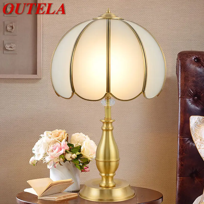 OUTELA Contemporary Copper Table Lamp Golden LED Brass Desk Light Creative Decor For Home Bedroom
OUTELA Contemporary Copper Table Lamp Golden LED Brass Desk Light Creative Decor For Home Bedroom