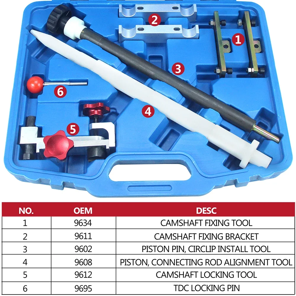 Engine Timing Tool Kit Fit for Porsche 911 Boxster 996 997 987 Engine Camshaft Tensioning Locking Alignment Timing Tool Set
Engine Timing Tool Kit Fit for Porsche 911 Boxster 996 997 987 Engine Camshaft Tensioning Locking Alignment Timing Tool Set