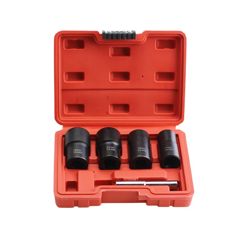 Набор из 5 предметов для снятия колесных гаек, инструмент для снятия болтов и гаек, устойчивый к коррозии, прочный и износостойкий.
Набор из 5 предметов для снятия колесных гаек, инструмент для снятия болтов и гаек, устойчивый к коррозии, прочный и износостойкий.