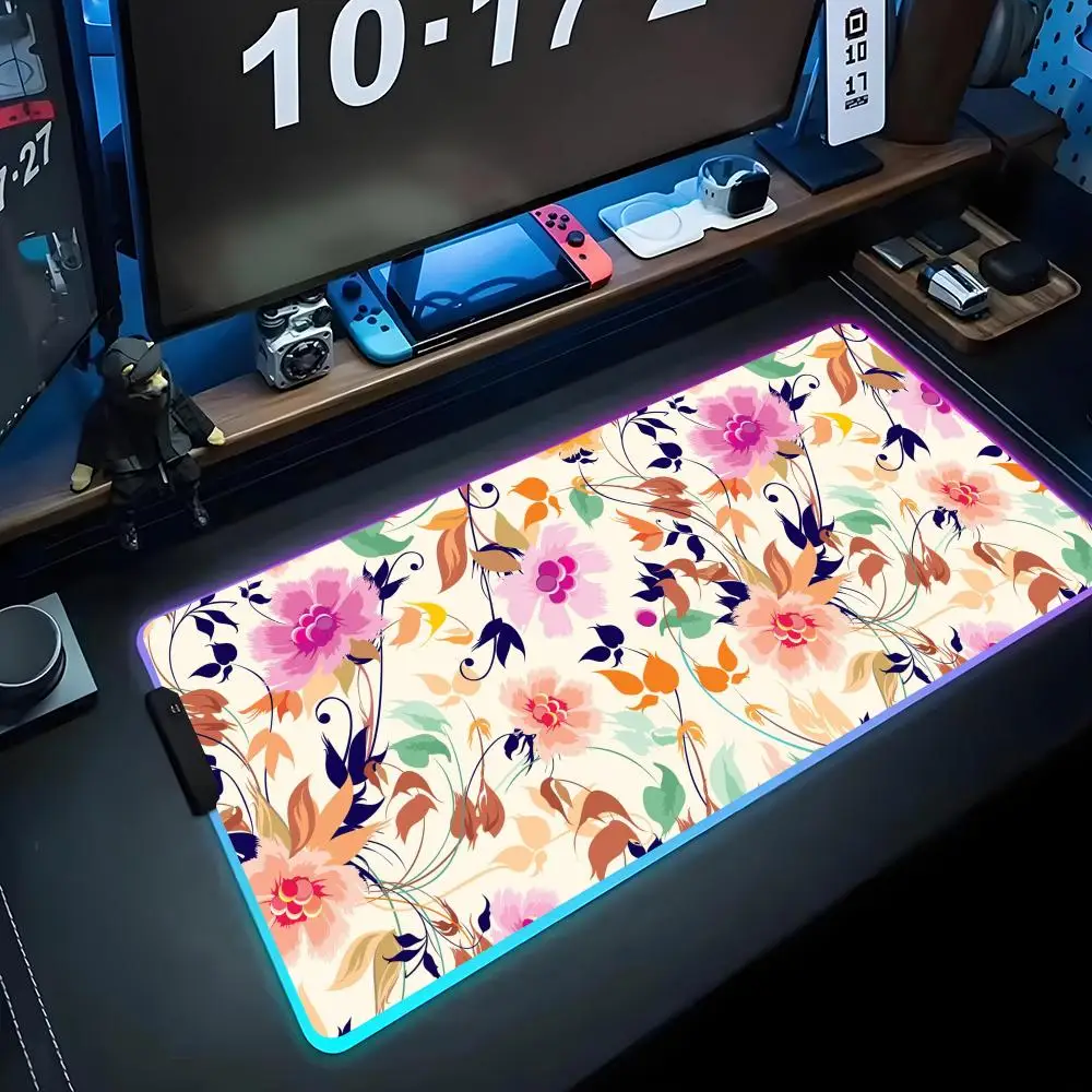 Коврик для мыши с цветочным узором RGB Gaming Mousepad Большой светодиодный коврик для ПК Настольный коврик Светящийся коврик для мыши Большие коврики для клавиатуры Настольный коврик с
Коврик для мыши с цветочным узором RGB Gaming Mousepad Большой светодиодный коврик для ПК Настольный коврик Светящийся коврик для мыши Большие коврики для клавиатуры Настольный коврик с