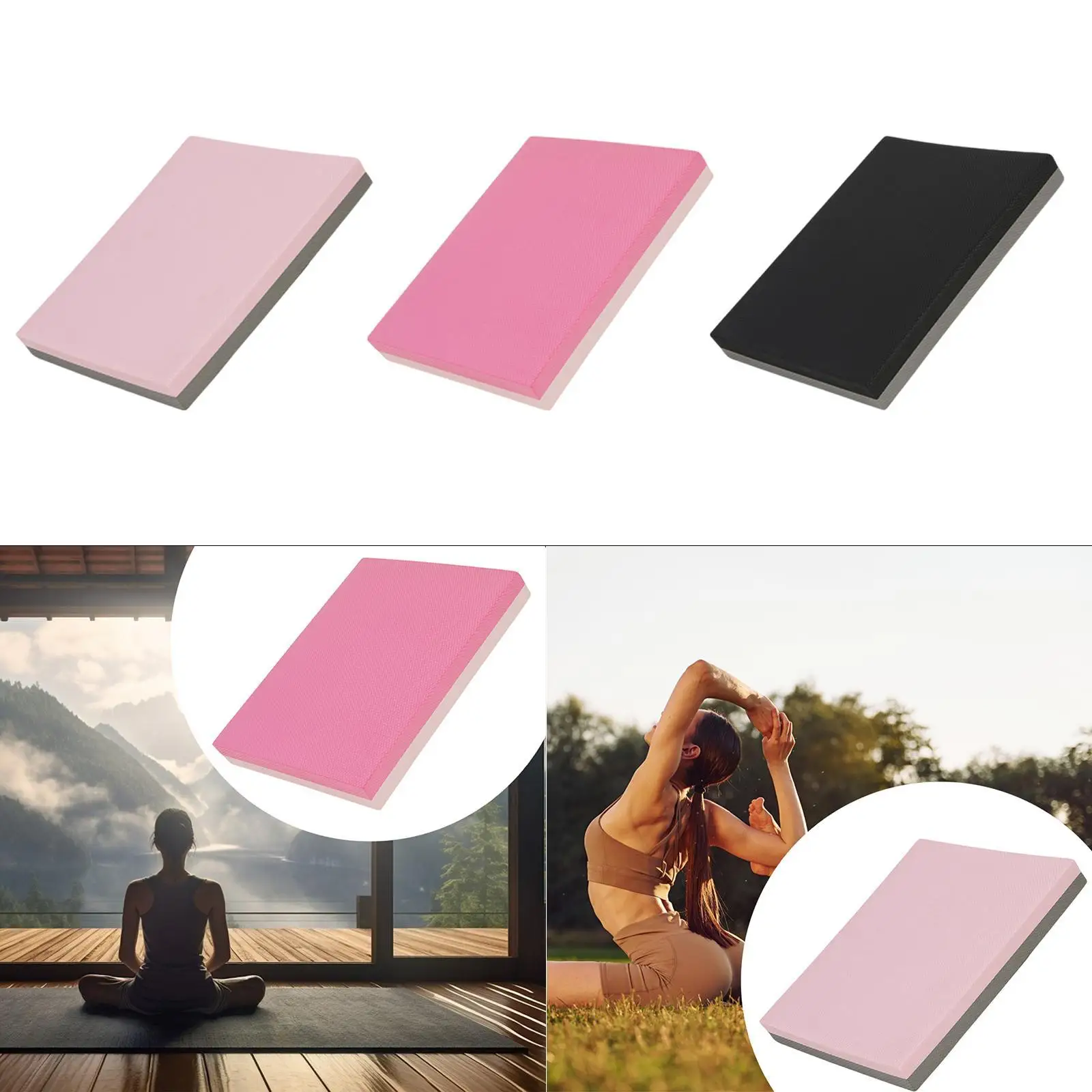 Balance Pad, Yoga Mat Anti Slip Knee Pad Equipment Portable Exercise Mat Cushion for Yoga Workout Home Fitness Physical
Balance Pad, Yoga Mat Anti Slip Knee Pad Equipment Portable Exercise Mat Cushion for Yoga Workout Home Fitness Physical