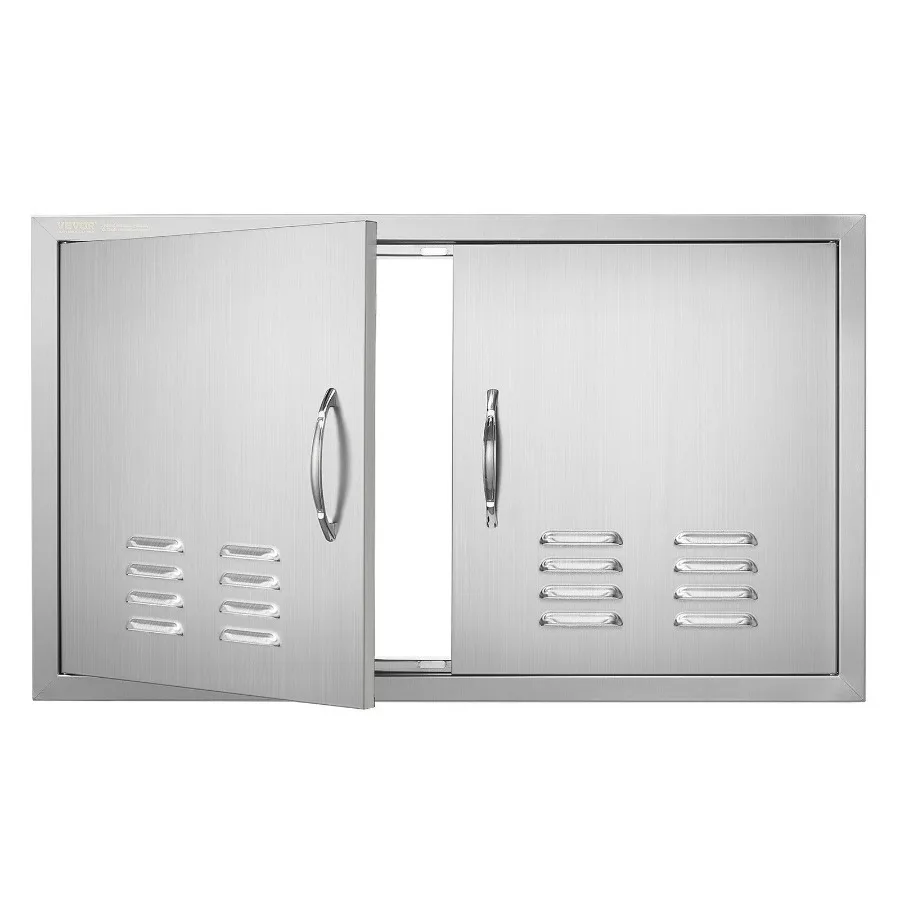 BBQ Access Door 36W x 21H Inch Double Outdoor Kitchen Door Stainless Steel Flush Mount Door Wall Vertical Door with Handles and
BBQ Access Door 36W x 21H Inch Double Outdoor Kitchen Door Stainless Steel Flush Mount Door Wall Vertical Door with Handles and