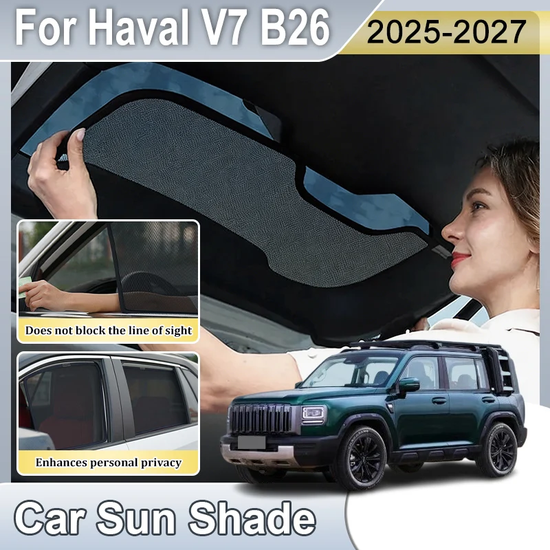 Car For Haval V7 2026 Accessories Raptor B26 2025 2027 Anti-UV Windshield Cover Light Blocking Curtains Privacy Visor Auto Parts
Car For Haval V7 2026 Accessories Raptor B26 2025 2027 Anti-UV Windshield Cover Light Blocking Curtains Privacy Visor Auto Parts