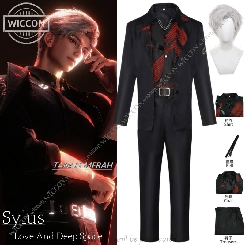 Love And Deep Space Game Cosplay Sylus Qin Che Cosplay Halloween Costume Wig Endless Predator Shirt+Coat+Belt+Pants Comic-Con
Love And Deep Space Game Cosplay Sylus Qin Che Cosplay Halloween Costume Wig Endless Predator Shirt+Coat+Belt+Pants Comic-Con