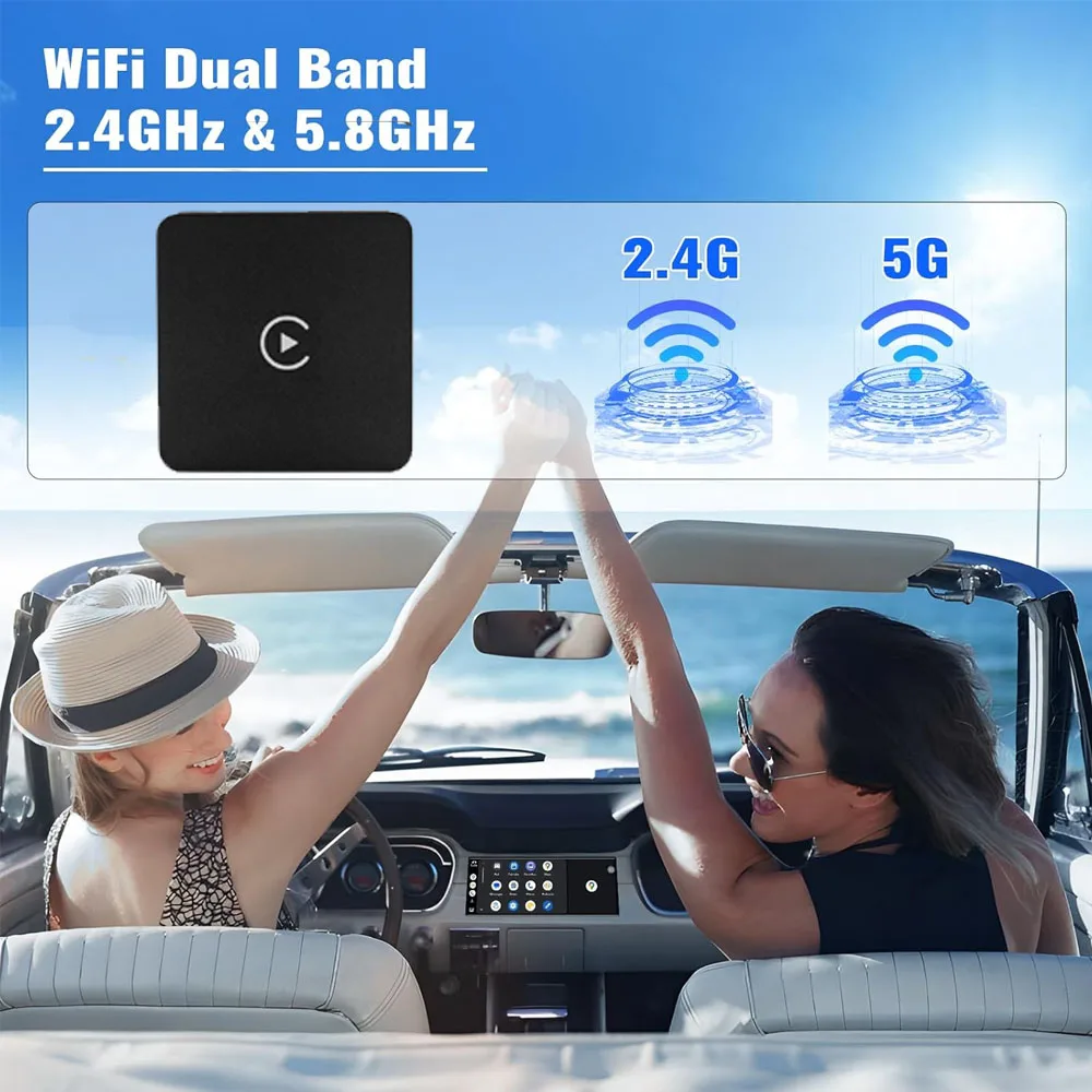 New Universal Car Wireless Carplay Box 5Ghz WiFi Wireless Android Auto Converter Box Plug Play 5.0 Auto Connect Bluetooth Support Wireless Carplay Adapter
New Universal Car Wireless Carplay Box 5Ghz WiFi Wireless Android Auto Converter Box Plug Play 5.0 Auto Connect Bluetooth Support Wireless Carplay Adapter