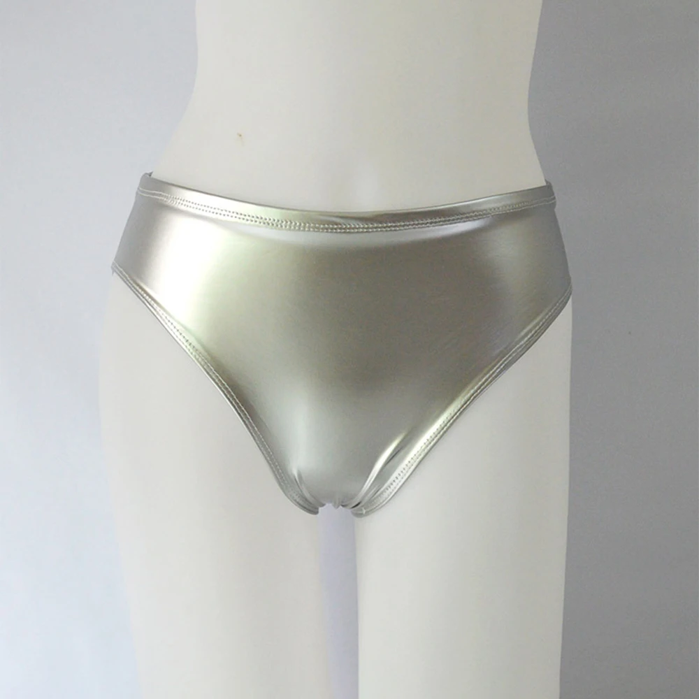 Women Wet Look Patent Leather Thong Panties Sexy Solid Color Underwear Bikini Middle Waist Underpants Nightclub Wear Briefs
Women Wet Look Patent Leather Thong Panties Sexy Solid Color Underwear Bikini Middle Waist Underpants Nightclub Wear Briefs