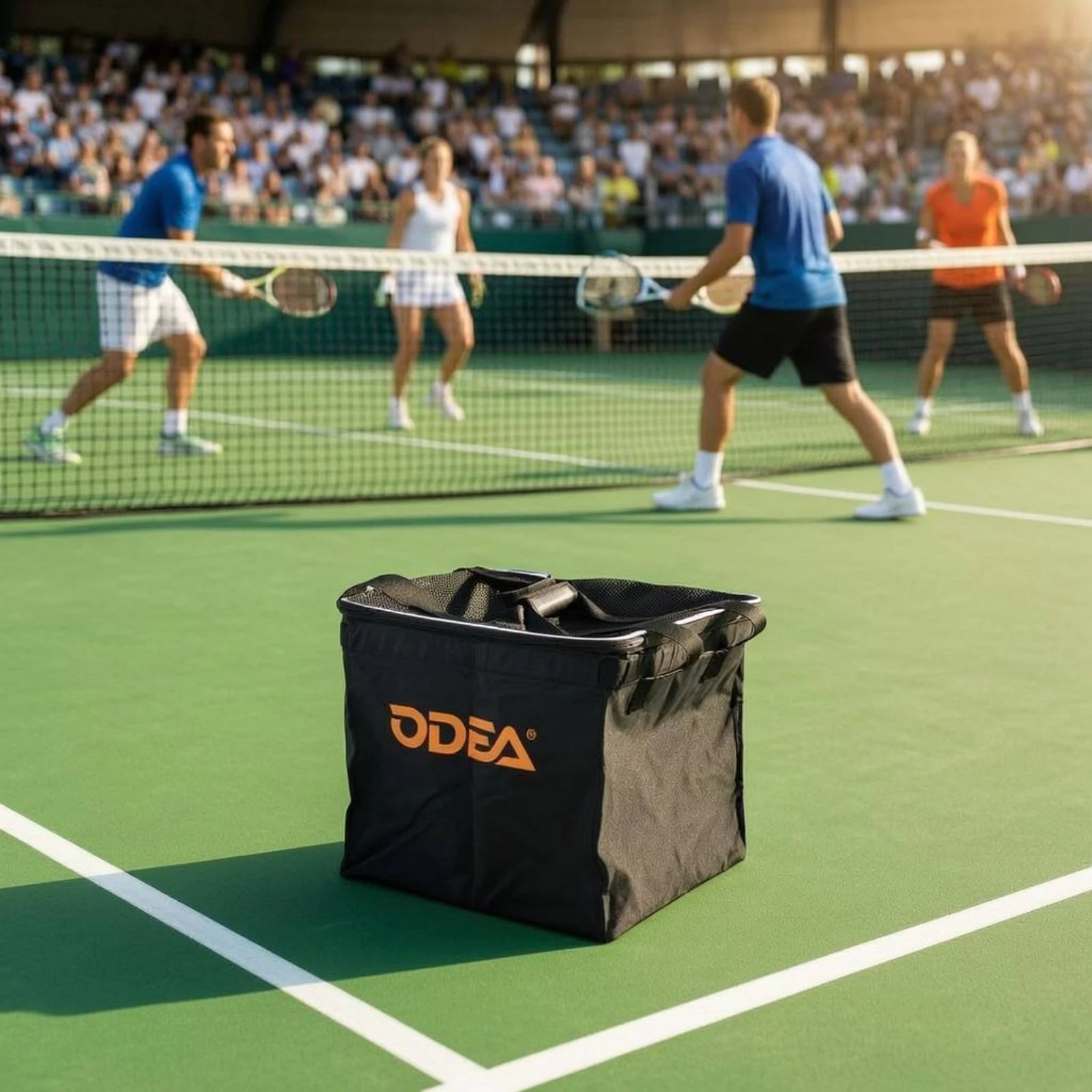 Tennis Carrier Ball Bag Textile Zippered Tennis Ball Bag Sports Storage Box-Shaped Top Handle
Tennis Carrier Ball Bag Textile Zippered Tennis Ball Bag Sports Storage Box-Shaped Top Handle