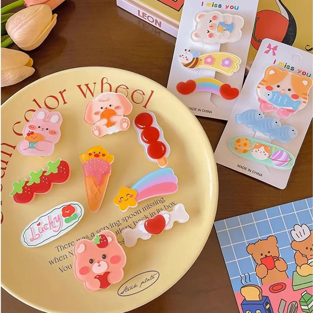 Korean Style Cartoon Barrettes Children Girl Cute Acrylic Animal Hair Pin Rabbit Cat Puppy Hair Clip Girls Kids Hair Accessories
Korean Style Cartoon Barrettes Children Girl Cute Acrylic Animal Hair Pin Rabbit Cat Puppy Hair Clip Girls Kids Hair Accessories