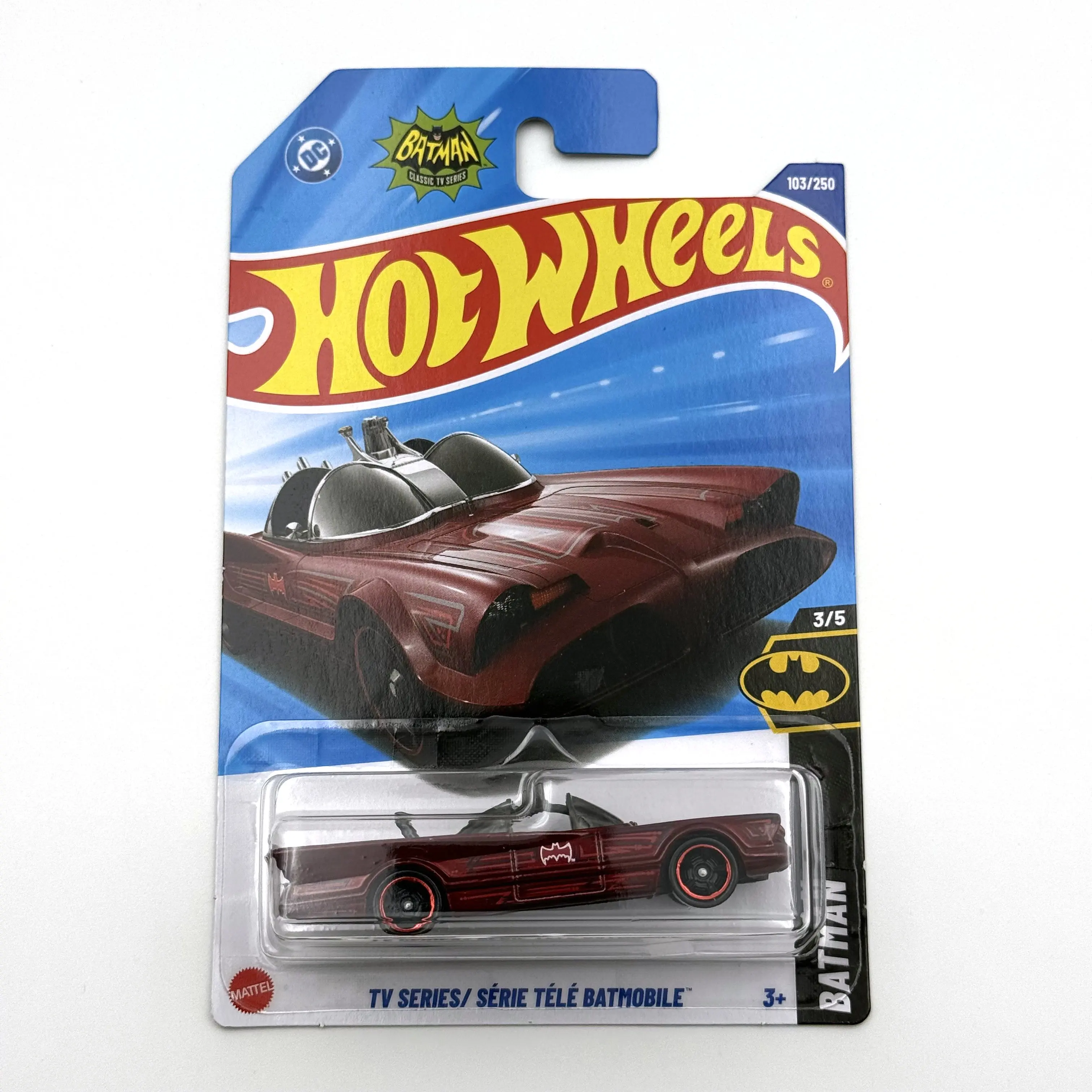 Металлическая литая модель игрушечного автомобиля Hot Wheels 2025: Бэтмобиль из ТВ-сериала, красный, масштаб 1:64
Металлическая литая модель игрушечного автомобиля Hot Wheels 2025: Бэтмобиль из ТВ-сериала, красный, масштаб 1:64